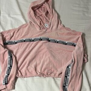 adidas Originals Women’s Velour Cropped Hoodie
